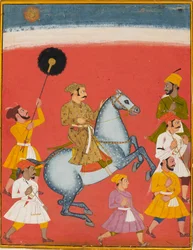 Maharana Raj Singh riding
