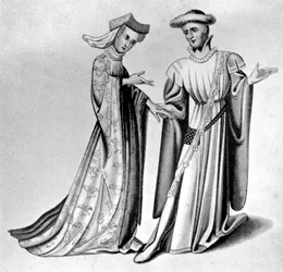 Male and Female Dress, Late 14th-Early 15th Century