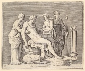 Man Attended by Three Women