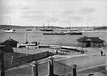 Man o War Stairs and Farm Cove, c1900