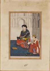 Man, Possibly a Mullah, Reading with a Scribe, 19th Century