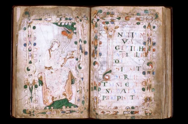 Manche No. 067, Ville de Mortain, Treasure of the Collegiate Church of Saint Evroult, Gospel Book of the 10th Century