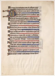 Manuscript Leaf from a Royal Psalter