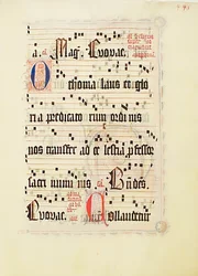 Manuscript Leaf, from an Antiphonary, German