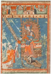 Manuscript Leaf with Dedication of a Book to the Virgin