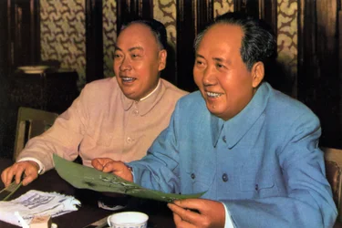 Mao Zedong and Chen Yi, Chinese Communist leaders, c1960s