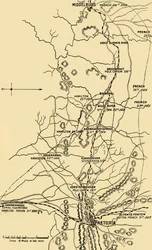 Map Illustrating the Eastward Move from Eerstefabrieken to Middelburg