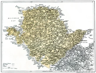 Map of Anglesey