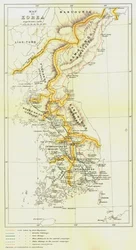 Map of Korea, 1903