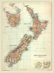 Map of New Zealand
