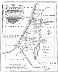 Map of Palestine based on ancient authors, c1830