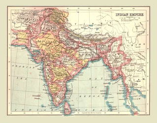 Map of the Indian Empire, 1902