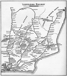 Map of the Leopoldina Railway System