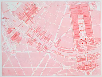Map of the Paris Universal Exposition