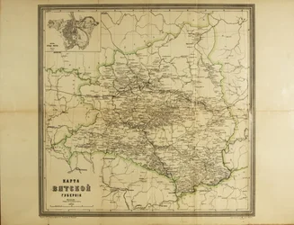 Map of the Vyatka Governorate, c1914