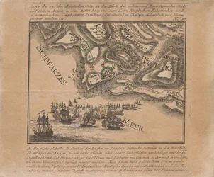 Map of the Capture of the Sea Fortress Anapa by Russian Troops on the Black Sea in June 1791