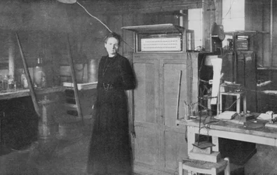 Marie Curie in her laboratory, 1912