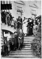 Marie Curie, Polish-born French physicist with US President Harding