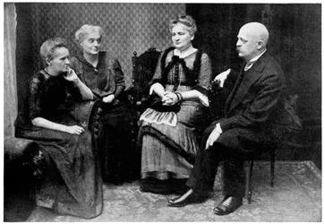 Marie Curie with Members of Her Family in Warsaw, Poland, 1912