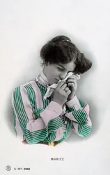 Married, Vintage French Postcard