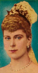 Mary of Teck at Her Wedding to the Duke of York, 1893