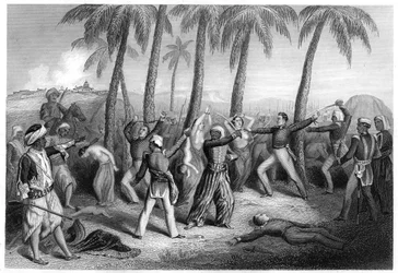 Massacre of English officers and their wives at Jhansi