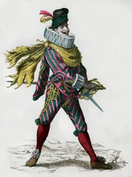 Matamore captain, hired killer, Spanish type, 17th century, 1882-1884