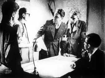 Members of the French Resistance in the Catacombs, Place Denfert-Rochereau, Paris