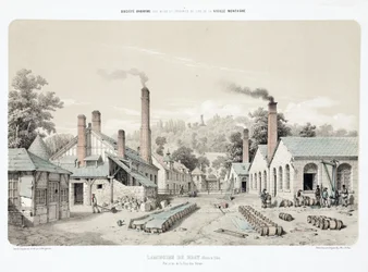 Metals, Zinc Rolling-Mills at Bray, France