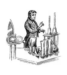 Michael Faraday Lecturing at the Royal Institution, London