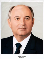 Mikhail Gorbachev, leader of the Soviet Union, 1985