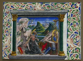 St. Jerome in the Wilderness (Miniature Excised from a Manuscript)