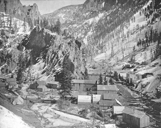 Mining Camp, Nevada, USA, c1900