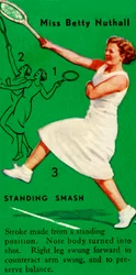 Miss Betty Nuthall - Standing Smash
