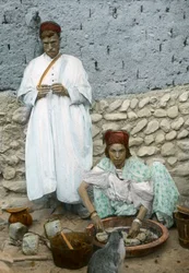 Mohamed Ben Ali and His Wife, El Kantara, Tunisia
