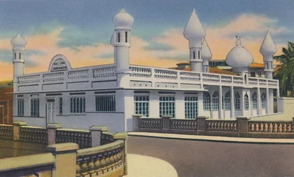 Mohammedan Mosque, Port of Spain, Trinidad, B.W.I., c1940s