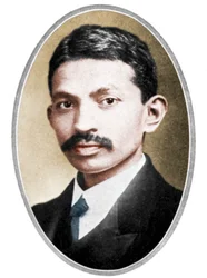 Mohandas Karamchand Gandhi 1869-1948, as a young man