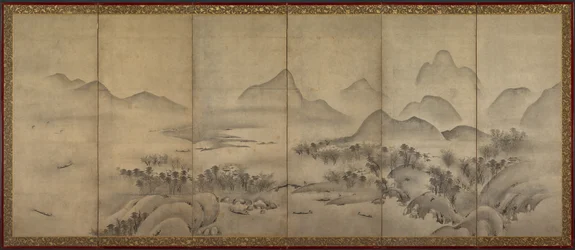 Moonlit Landscape (one of a pair), late 1500s