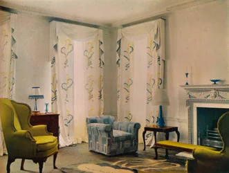Morning Room in the House of Mr. Vestey at 9 Templewood Avenue, Hampstead, London