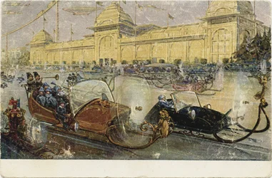 Moscow Winter 2259. From a Series of Postcards Moscow of the Future of the Einem Chocolate Factory