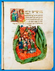 Moses leading the Children of Israel through the Red Sea