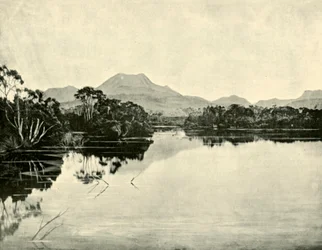 Mount Gould, Du Cane Range, Narcissus River, Lake St. Clair, 1901