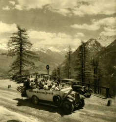 Mountain view at Schöneck on the Grossglockner High Alpine Road, Austria, c1935