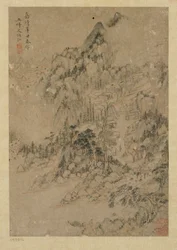 Mountain village, Ming dynasty, 1550-1644