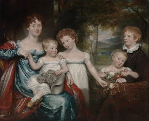 Mrs. Hawkins and Family