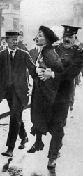 Mrs. Pankhurst, Arrested Outside Buckingham Palace, London, 1914, 1935