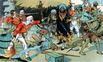 Mutineers Attacking the Magazine at Delhi, Indian Mutiny, 11 May 1857 c1900