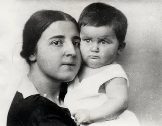 Nadezhda Alliluyeva, Second Wife of Josef Stalin, and Their Daughter Svetlana Alliluyeva
