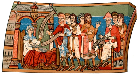 Naming of St John the Baptist, 12th century, 1892