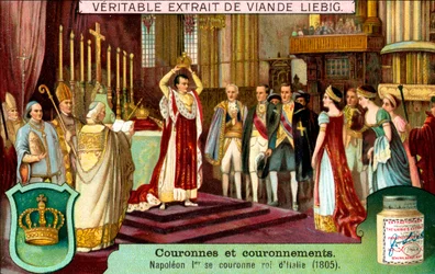 Napoleon I Crowns Himself King of Italy in 1805